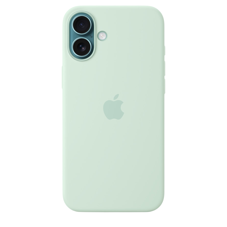 iPhone 16 Plus Silicone Case Aquamarine